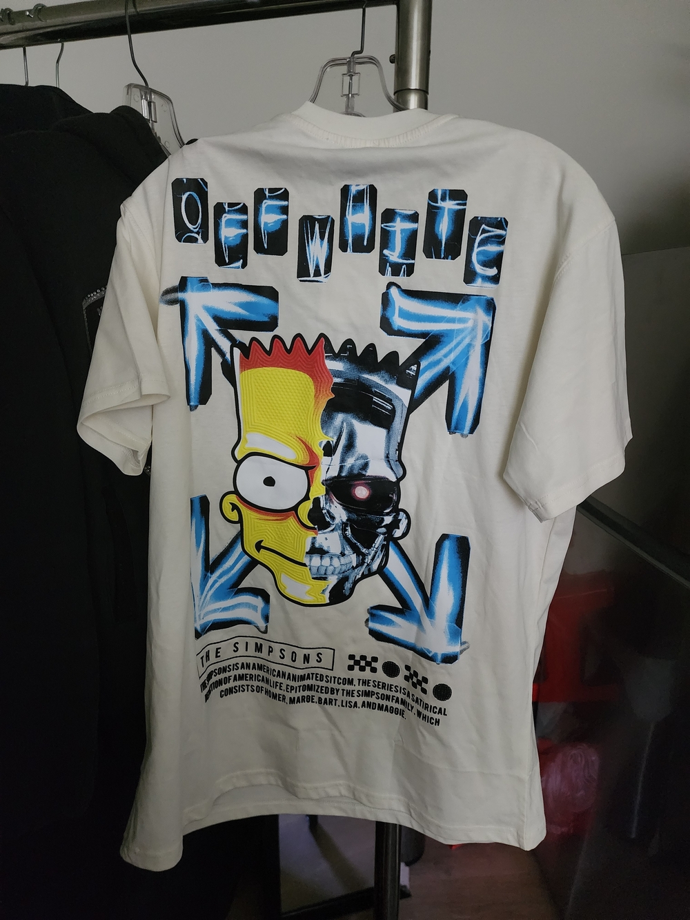 Off-White x The Simpsons Bart Half-Skull Graphic Tee - White